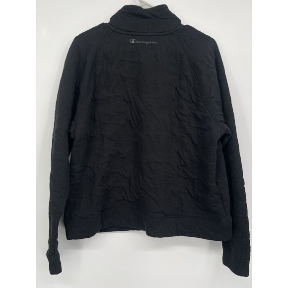 Women's Champion Authentic Athletic Wear Black Zip Up Jacket, Size XL - Picture 6 of 8